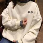 Smiley Embroidered Sweatshirt