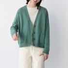 Button-up Pocket-patch Cardigan