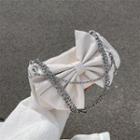 Bow Accent Chain Strap Hobo Bag