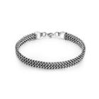 Fashion Simple Geometric 316l Stainless Steel Bracelet Silver - One Size