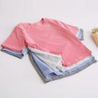 Striped Cropped Short Sleeve T-shirt