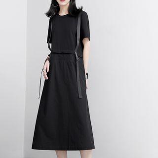 Tie-accent T-shirt Dress