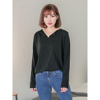 Slit-neck M Lange Cotton T-shirt