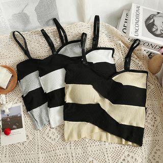 Details Striped Knit Camisole Top