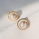 925 Sterling Silver Faux Pearl Earring 1 Pair - Earrings - Faux Pearl - One Size
