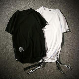 Short Sleeve Zip Side T-shirt