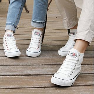 Convas High-top Couple Sneakers