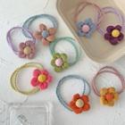 Corduroy Flower Hair Tie