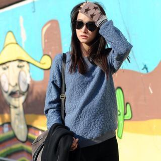 Flower Embroidered Pullover