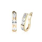 Fashion Simple Plated Champagne Gold Pattern Earrings Golden - One Size