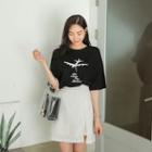 Airplane Print T-shirt