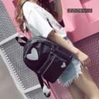 Sweetheart Applique Canvas Backpack