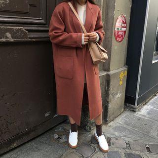 Open-front Coat Cherry Red - One Size