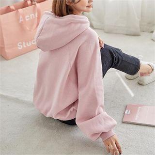 Raglan Balloon-sleeve Napped Hoodie