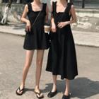 Sleeveless Mini A-line Dress / Midi A-line Dress