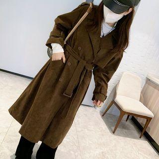 Corduroy Belted Coat