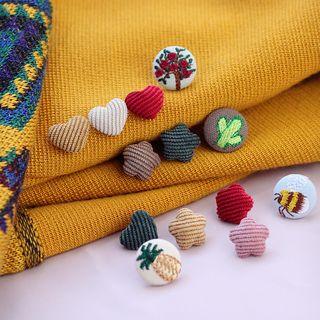 Corduroy Button Pin