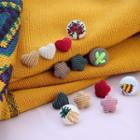 Corduroy Button Pin