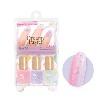 Beauty World Nail Cocktail Dreamy Pastel 4ml X 3 Pcs