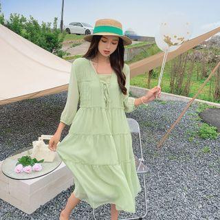 Set : Chiffon Long Dress
