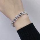 Heart Alloy Bracelet Sl0690 - Silver - One Size