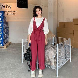 Puff-sleeve Blouse / Jumper Pants