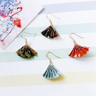 Japanese Fan Drop Earring