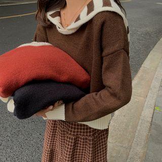 Striped Sailor Collar Sweater