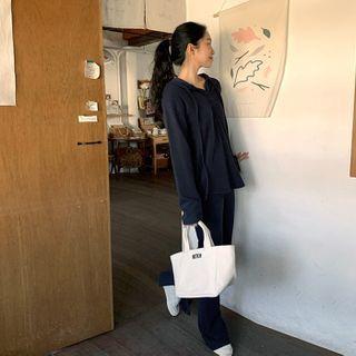 Monotone Hoodie & Pants Loungewear Set