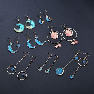 Star & Moon Drop Earrings (various Designs)