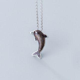 Dolphin 925 Sterling Silver Necklace S925 Silver - Necklace - One Size
