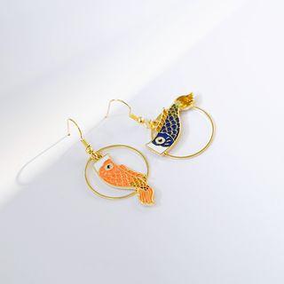Asymmetric Fish Earring / Clip-on Earring
