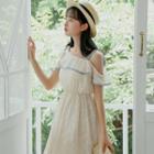 Ruffle Single Shoulder A-line Dress