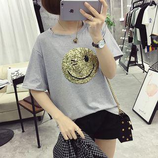 Glittered Short-sleeve T-shirt