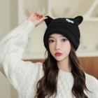 Letter Embroidered Cartoon Beanie