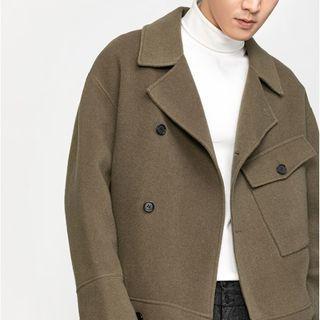 Pocketed Button-up Coat