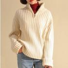 Mock-turtleneck Loose-fit Sweater