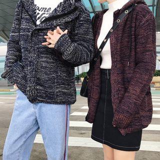 Couple Hooded Knit Coat