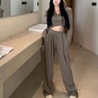 Long-sleeve Hooded T-shirt / Baggy Sweatpants