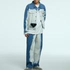 Two-tone Denim Jacket / Baggy Jeans