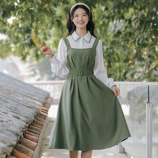 Plain Shirt / Overall Dress / Set