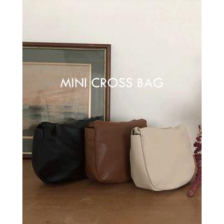 Snap-button Drawstring Shoulder Bag