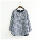 Gingham Button-front Jacket