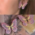 Fabric Butterfly Earring