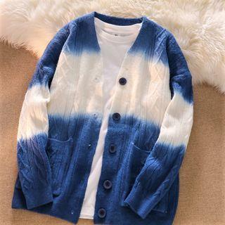 Gradient Cardigan / Long-sleeve T-shirt