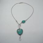Turquoise Pendant Necklace As Shown In Figure - One Size