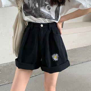 Floral Wide-leg Shorts
