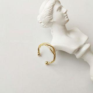 Twist Open Ring 1pc - Gold - One Size