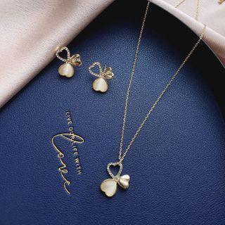 Alloy Clover Earring 1 Pair - Earring - Gold - One Size