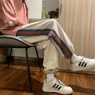 High-waist Gathered Cuff Sports Pants